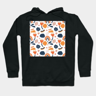 Bold Retro Floral Hoodie